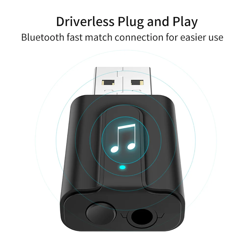 Bluetooth 5,0 аудио приемник передатчик 2 в 1 RCA 3,5 мм Bluetooth AUX Jack Hifi стерео USB беспроводной адаптер для ТВ ПК автомобильный комплект