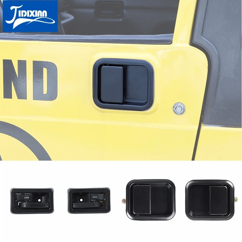 JIDIXIAN Exterior Door Handles for Wrangler TJ Car Grab Handle Assembly
