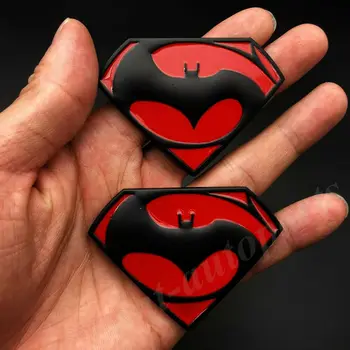 

2pcs Batman Vs Superman Dawn of Justice Car Trunk Emblem Badge Decal Sticker