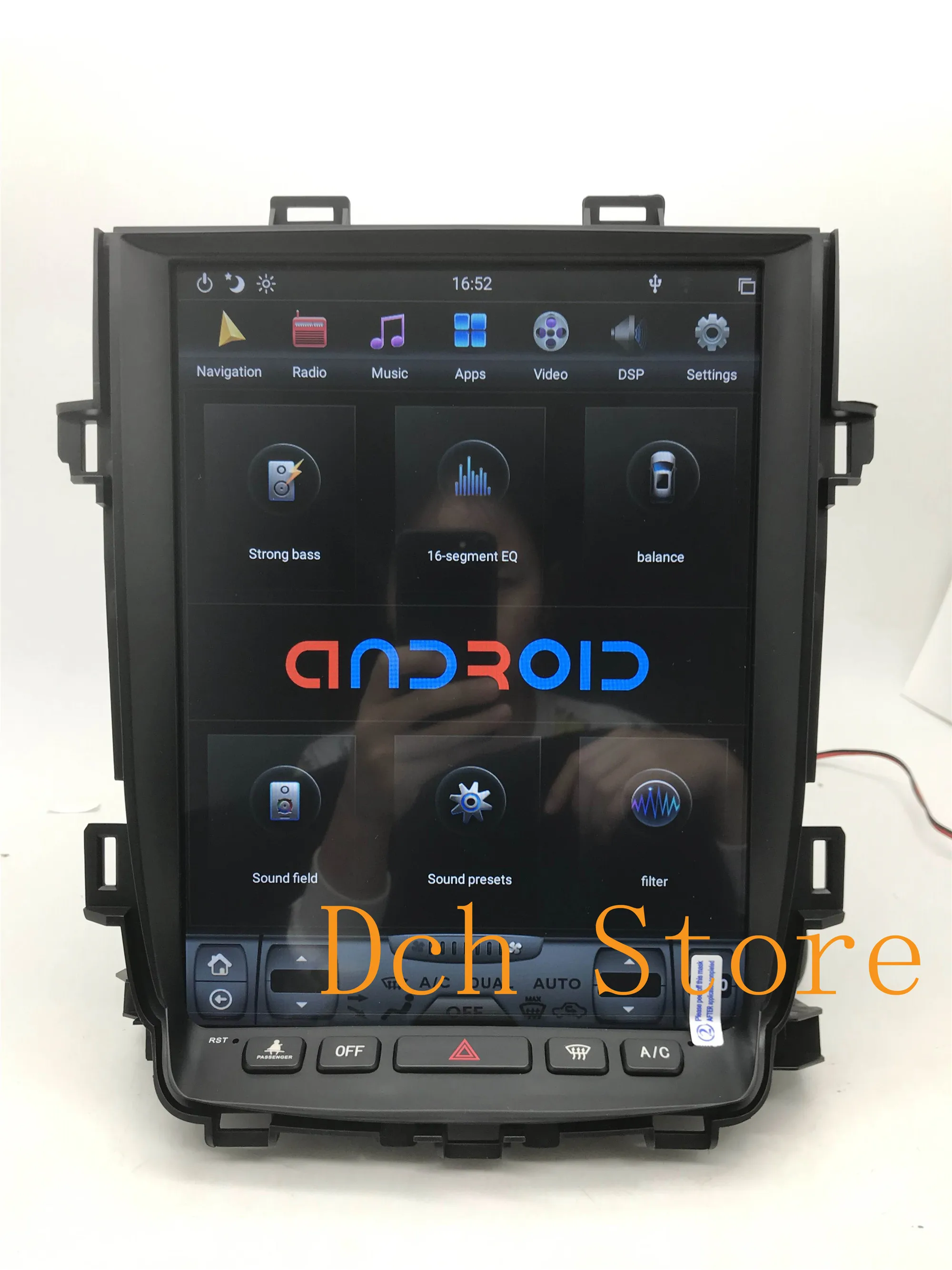 12 1 ''вертикальный автомобильный DVD плеер tesla style Android 9 0 GPS для Toyota Alphard Vellfire 20