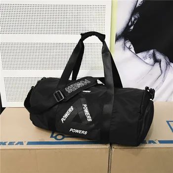 

Unisex Nylon Waterproof Hand Luggage Bags Crossbody Bags Shoe Pouch Multifunctional Sport Gym Bag Shoulder Strap Weekend Bags