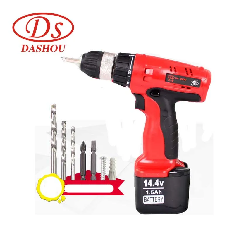 

DS Power Tools Charging 14.4V Battery Rechargeable Electric Screwdriver Home Mini Drill DS14DV2