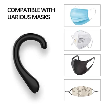 

1pair mask ear strap hook Third Gear Adjustable Mask Buckle Anti-Slip Drop Ear Grips Extension Hook Elastic Strap Tensioner