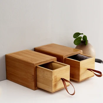 

NEW Natural Bamboo Wood Jewelry Collection Box Handbags Rosary Premium Box Gift Box Home Desktop Storage Decoration Organizer