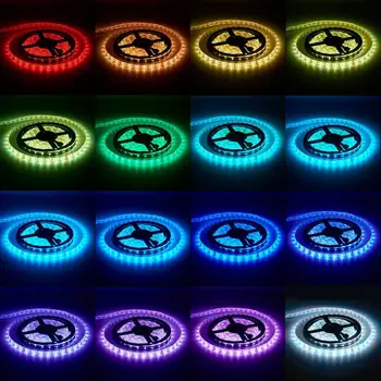 

5M 12V LED Strip Light Multi-Color Light Strip Kit Waterproof with Remote Control for Car Decor TV Background Lighting Decor
