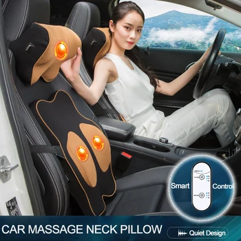 

Car Electric Massage Pillow Auto Safety Accessories Seat Headrest Neck Pillow Simulation Human Massage Travel Pillow for Office