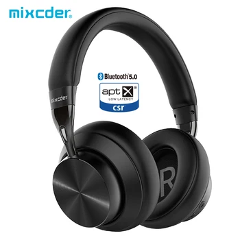 

Mixcder E10 Wireless Bluetooth Headphones Upgraded aptX Low Latency Aeronautical Metal Foldable Active Noise Cancelling Headset