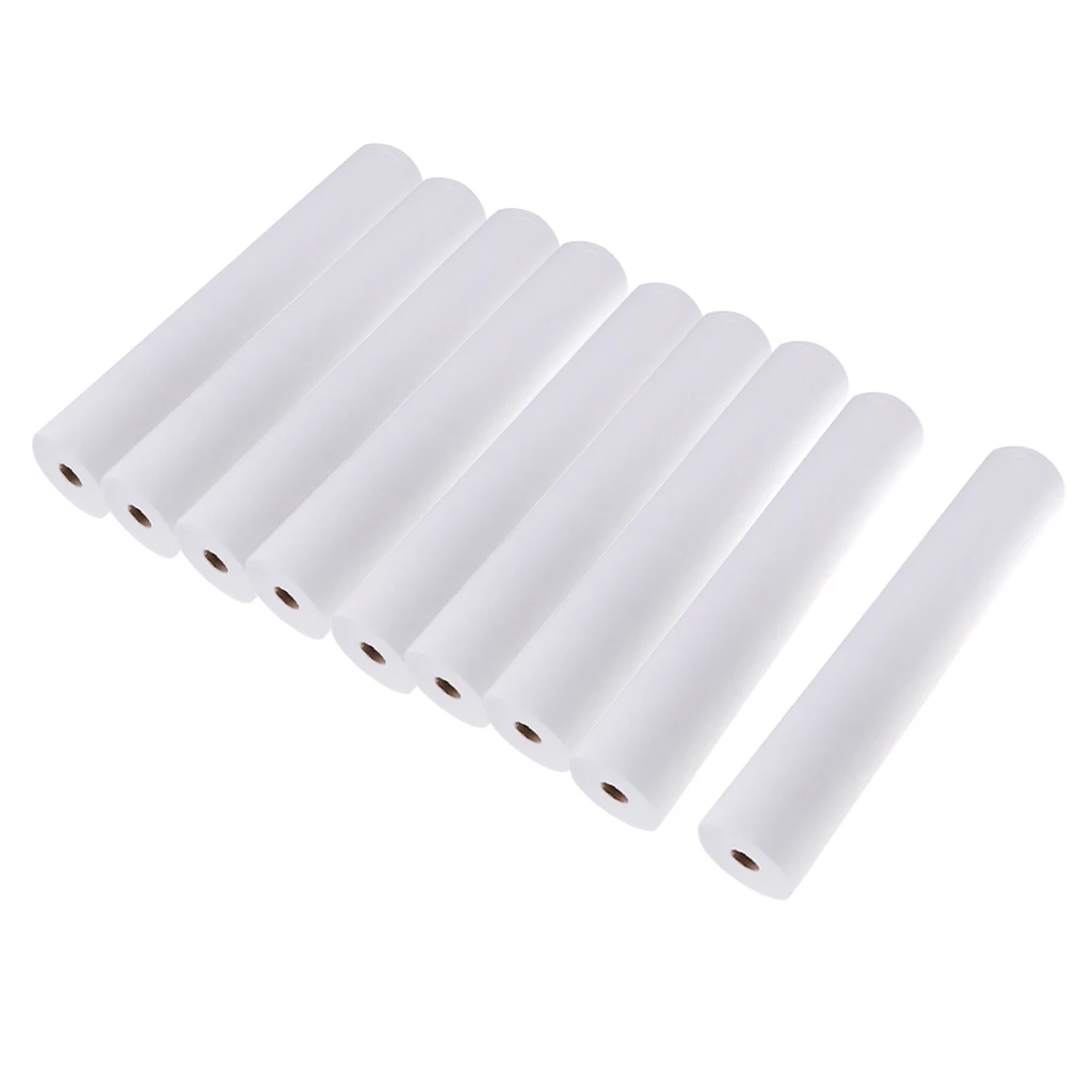 450x Disposable Bed Sheets Waxing Table Covers Roll for SPA Supplies White