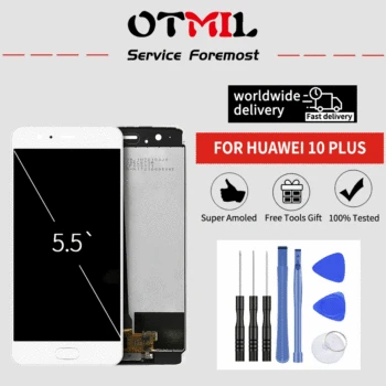 

OTMIL 5.5" For HUAWEI P10 Plus LCD Display Touch Screen Digitizer with Frame P10+ For Huawei VKY-L09 VKY-L29 VKY-AL00 P10 Plus
