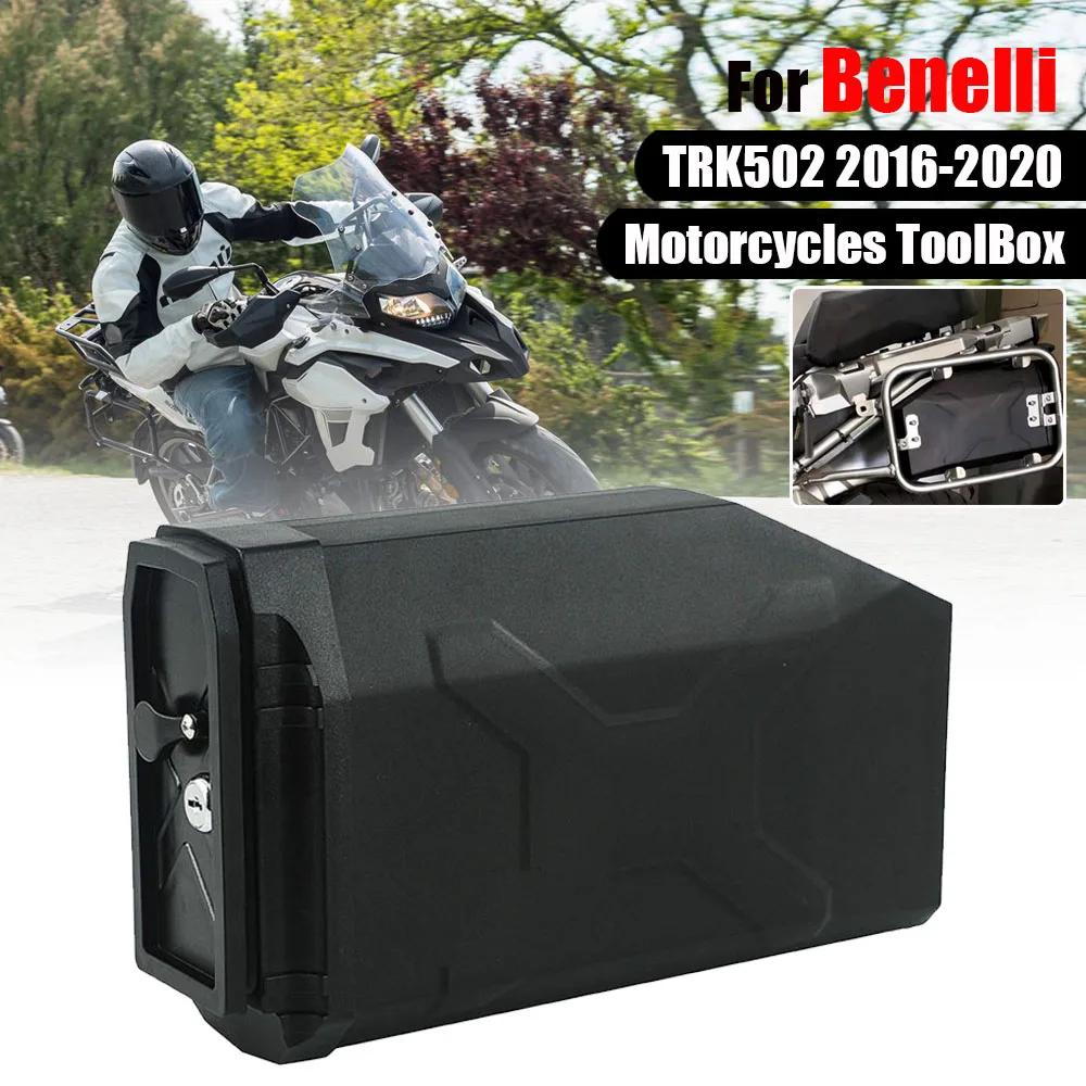 For Benelli TRK502 TRK 502 TRK-502 Motorcycles Plastic Box Toolbox 5 Liters Tool Box Left Side Bracket 2016 2017 2018 2019 2020