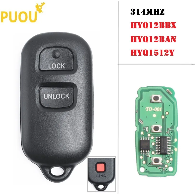 3 кнопки 314 Мгц дистанционный ключ для Toyota Celica Echo FJ Cruiser Prius RAV-4 Tundra сменный пульт