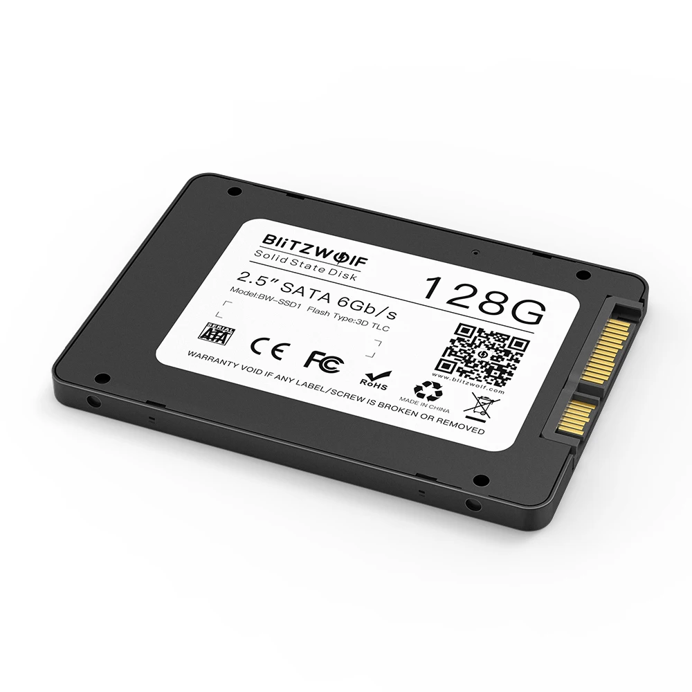 BlitzWolf BW-SSD1 128 ГБ 2," SATA3 6 Гбит/с R/W при 510/400 Мб/с Твердотельный диск TLC чип внутренний жесткий диск для SATA ПК и ноутбука