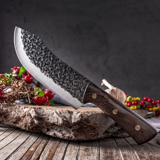 Forged Slaughter Boning Knife Skinning Fish Kitchen Knife Slaughter Pigs  Sheep Fish Manual Stainless Steel Pork Meat Cleaver - Kitchen Knives -  AliExpress