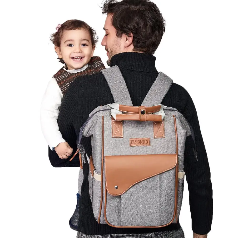 

Men Diaper Bag Backpack Large Capacity Mummy Outdoor Travel Daddy Backpack Nursing Maternity Bag for Stroller Nappy Bag