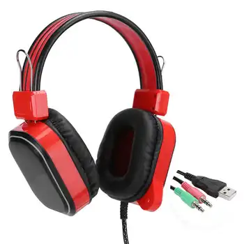

Game Headset USB Wired Gaming Earphones Stereo Microphone Noise Reduction Headphones DS-100 RGB Hot