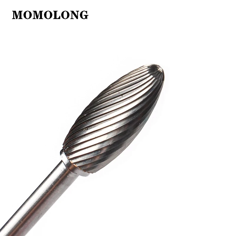 초경 합금 로터리 파일 도구 H 유형 헤드 텅스텐 포인트 버 다이 그라인더 연마 도구 드릴 밀링 조각 비트