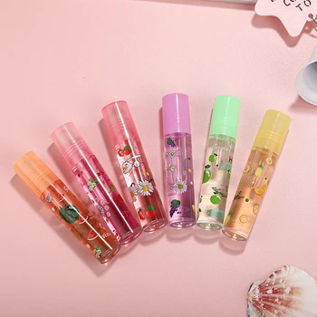 

1pc HENGFANG Lip Gloss Mirror Water Gloss Lip Glaze Transparent Glass Lip Oil Lipstick 6 Colors Random lips makeup cosmetic TSLM