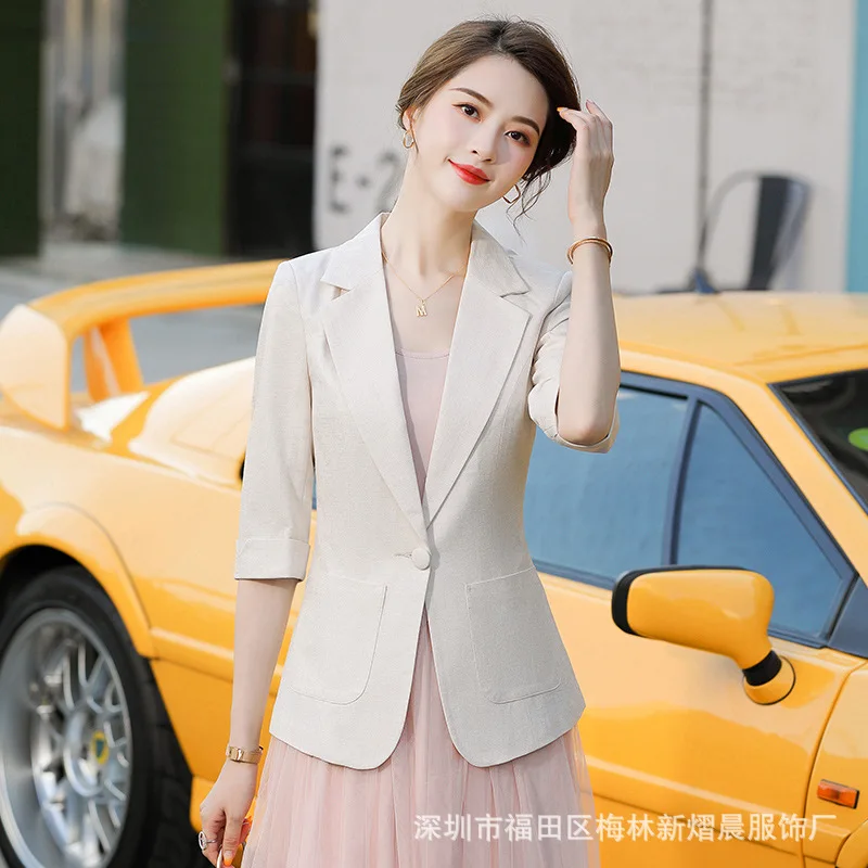 

Small Suit Coat Women's 2020 Spring And Summer New Style Korean-style Elegant Wear Online Celebrity Fashion Slim Fit Slimming Su