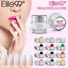 Elite99 3D Нейл-арт краска, цветной гель рисовать Краски ing акриловые Цвет УФ-гель наконечник для ногтевого дизайна(Палочки каких-либо 1 Цвет в 12 различных Цвета