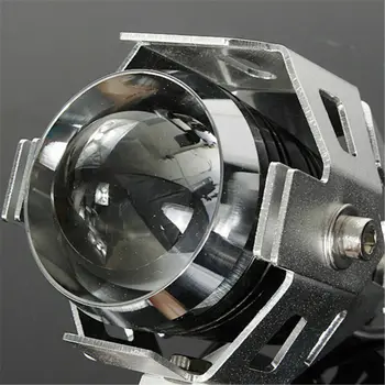 

Motorcycle Motorcycle Headlight 125W U5 Headlight Driving Fog Spot Lights Bulb & Switch 2pcs 2x