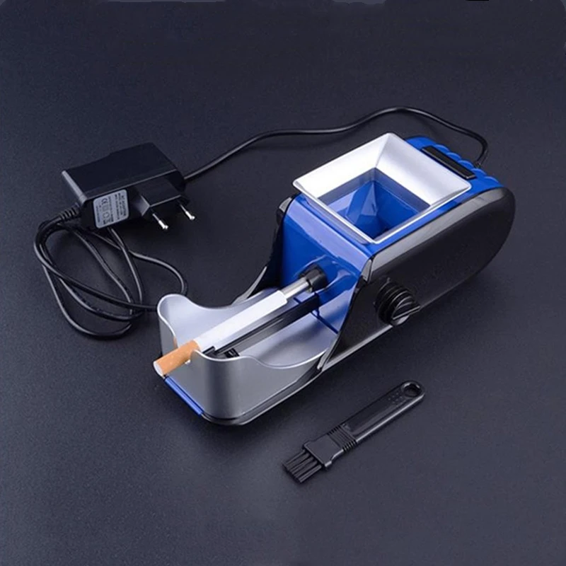 

Portable metal electric cigarette machine filling materials with empty pipe rolling tobacco smoking men gift technology gadgets