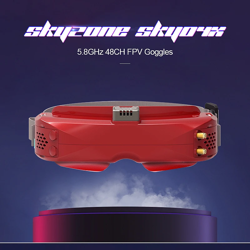 SKYZONE SKY04X OLED 5.8GHz 48CH Steadyview Receiver 1280X960 Drone toys w/ Head Tracker Fan FPV Goggles For RC Drone Parts