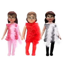 Новейший уникальный дизайн; Одежда для куклы 43 см для ухода за ребенком для мам Baby Doll 3 предмета в комплекте, штаны+ маска+ одежда для секса с плюшевой подкладкой для девочек 18 дюймов американская кукла девочка