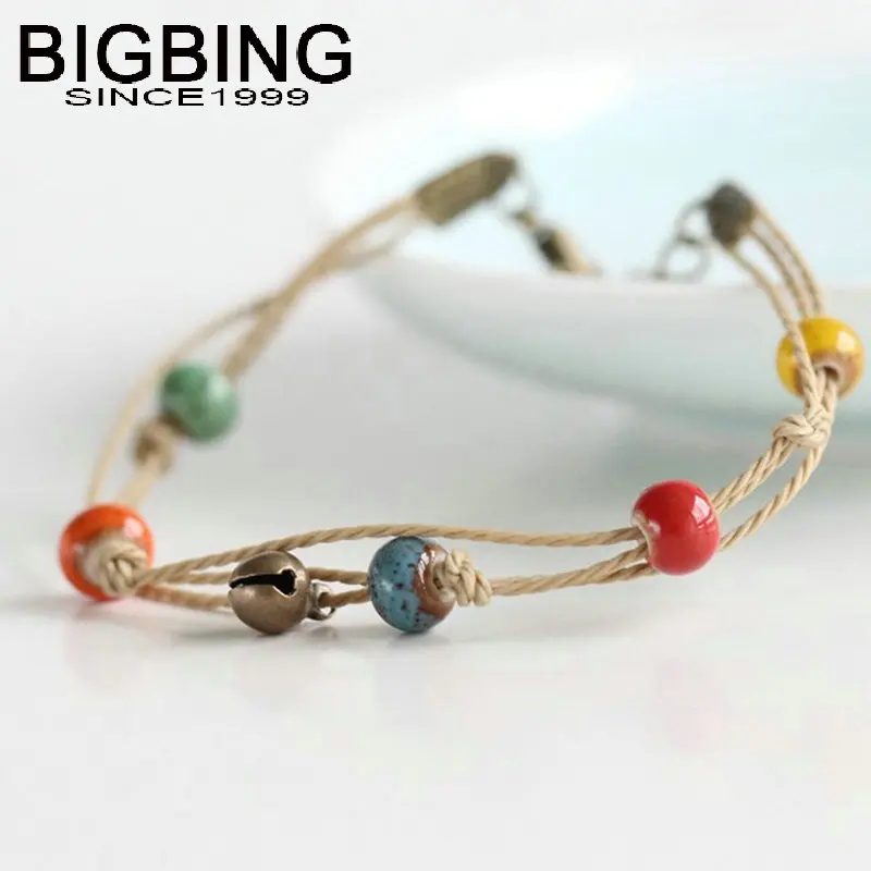 Ювелирные изделия C026 BIGBING модный керамический браслет с шармами ручной вязки