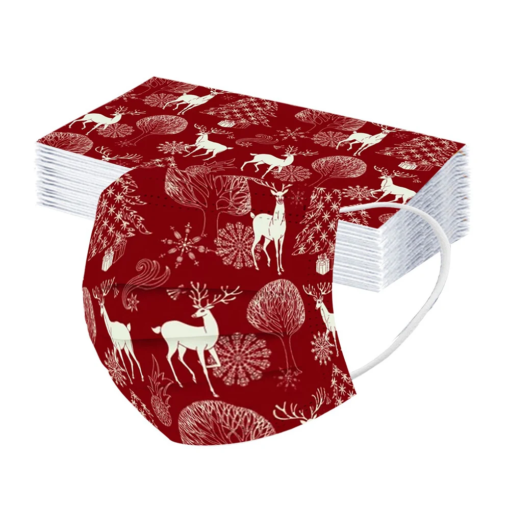 

Xmas Mask Decoration For Home Merry Gift Face Mask Home Decor Christmas Deer Bear New Yearnavidad 2022