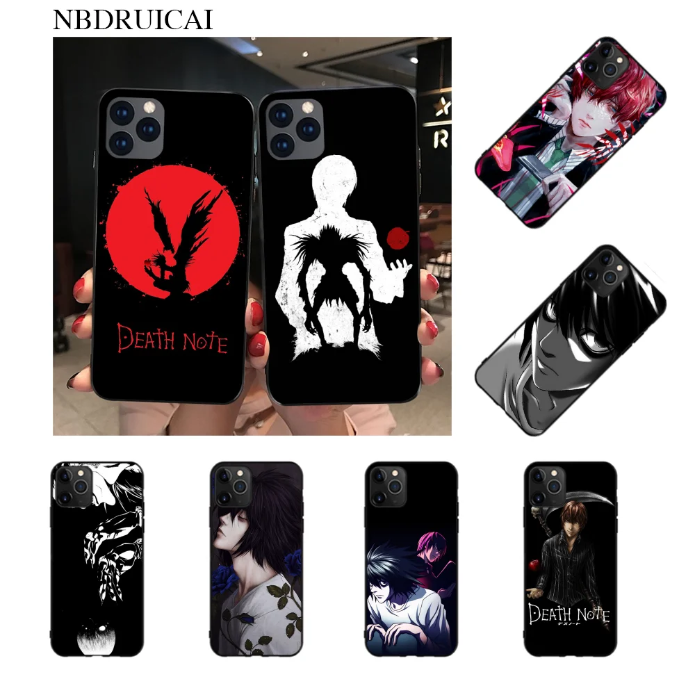 NBDRUICAI чехол для телефона с принтом аниме Death Note iPhone 11 pro XS MAX 8 7 6 6S Plus X 5S SE XR |
