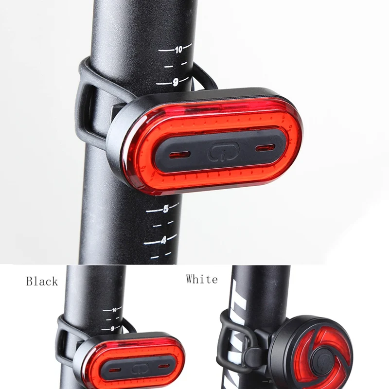 Best Cycling LED Tail Light Back Lamp Bicycle Rear Light USB Rechargeable Waterproof Bike Warning Flash Light Bicycle Accessories 17