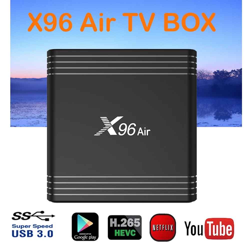 

X96air Android 9.0 Smart BOX 4GB/64 GB set top box TVBOX Amlogic S905X3 H.265 4K 2.4G 5G WiFi Media Player Set Top Box X 96 air