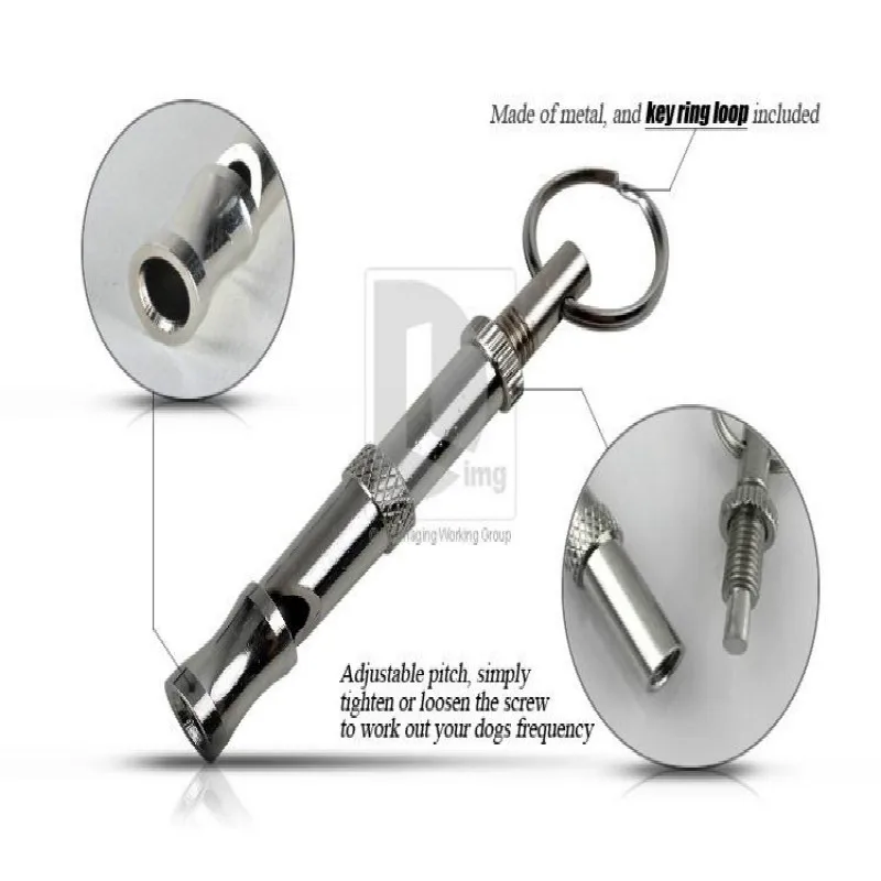 Adjustable Pet Dog Animal Puppy Training Supersonic Clicker Whistle Safety