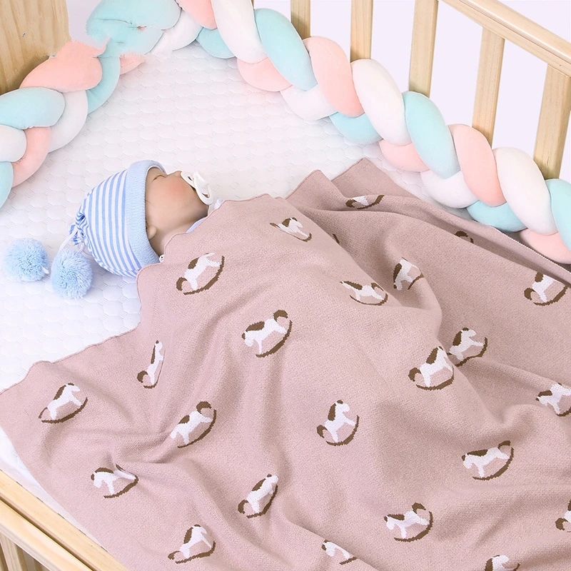 Детское троянское одеяло s для девочек и мальчиков, прогулочная коляска, ежемесячное одеяло для новорожденных, трикотажное хлопковое детское весеннее пеленание, Cobertor Infantil Одеяло-конверт