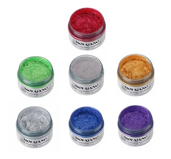 

Mofajang 7 Colors temporary hair color Wax Cream for Mexico