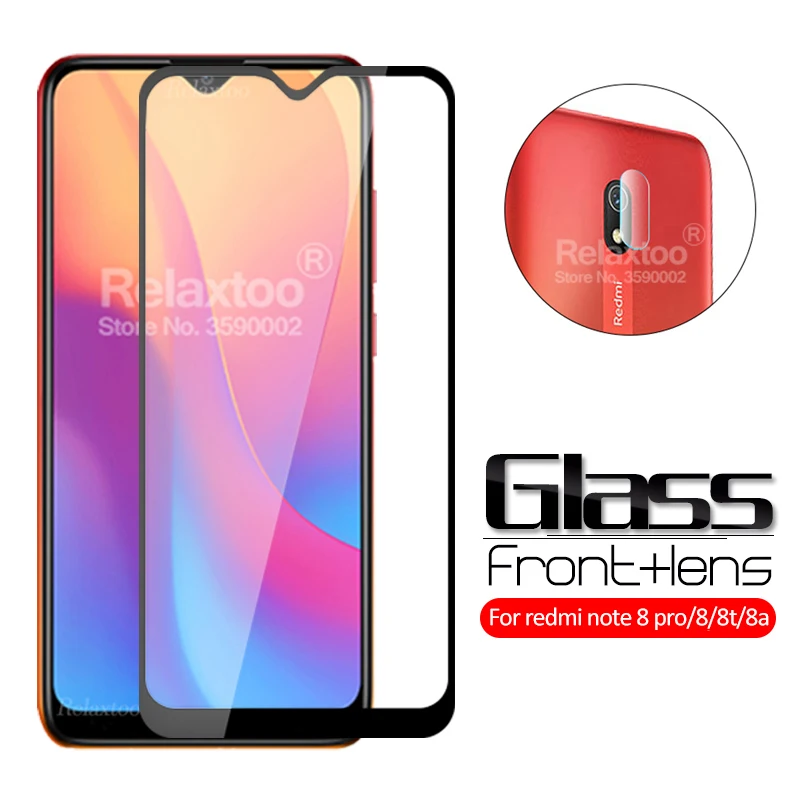 Защитное стекло 2 в 1 для xiaomi redmi 8a 8 a объектива камеры xiomi note pro t note8 note8pro note8t