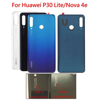 

20 Pcs New Back Battery Glass Cover Replacement For Huawei P30 lite/Nova 4e Rear Housing Chassis Door Back Case+sticker