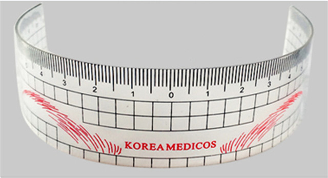 Reusable Eyebrow Ruler Microblading Semi Permanent Eye Brow Tattoo Position Ruler Guide Makeup Stencil MeasureTools makeup
