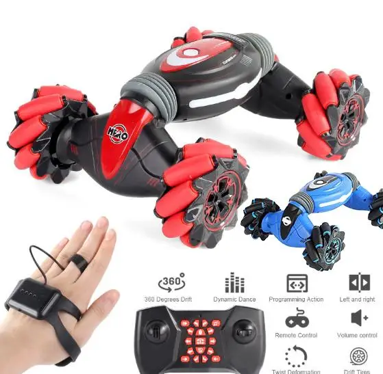 

Remote Control Stunt Car Gesture Induction Twisting Off-Road Vehicle Light Music Drift Dancing Side Driving RC Toy Gift For Kids