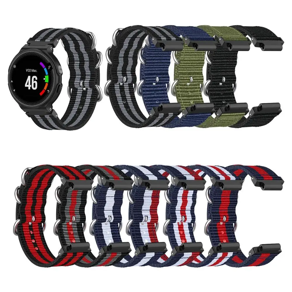 Ремешок для смарт часов Garmin Forerunner 220 230 235 630 620 735 подход S20 S5 S6 ремешка часы нейлон