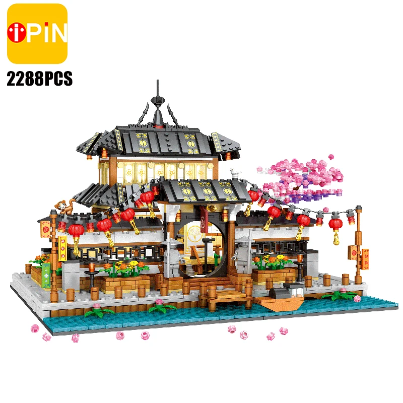 cardboard stacking blocks Modern Coffee Shop Model City Architecture Street View Building Blocks Cafe Construction Set Moc Bricks DIY Assembled Toys Gifts wooden building blocks Blocks