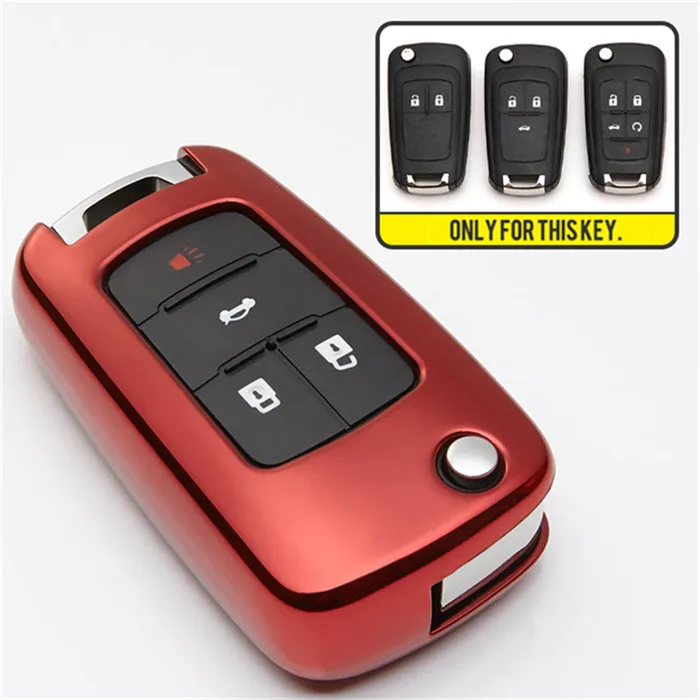 ТПУ защитный чехол для ключей для Opel Zafira A Astra K Mokka Vivaro Antara Signum Insignia Tigra брелок кольцо аксессуары - Название цвета: Red