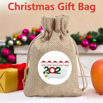 

Creative Santa Claus Christmas Gift Bag Home Christmas Decorations For Tree Gunny Bag Candy Christmas Socks Sack Storage Bag