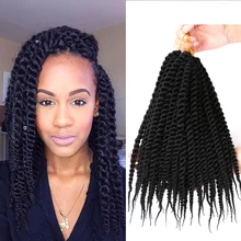 Mtmei волосы 1" Гавана Мамбо твист вязание крючком наращивание волос Сенегальский твист вязание крючком косички волосы Гавана твист вязание крючком плетение