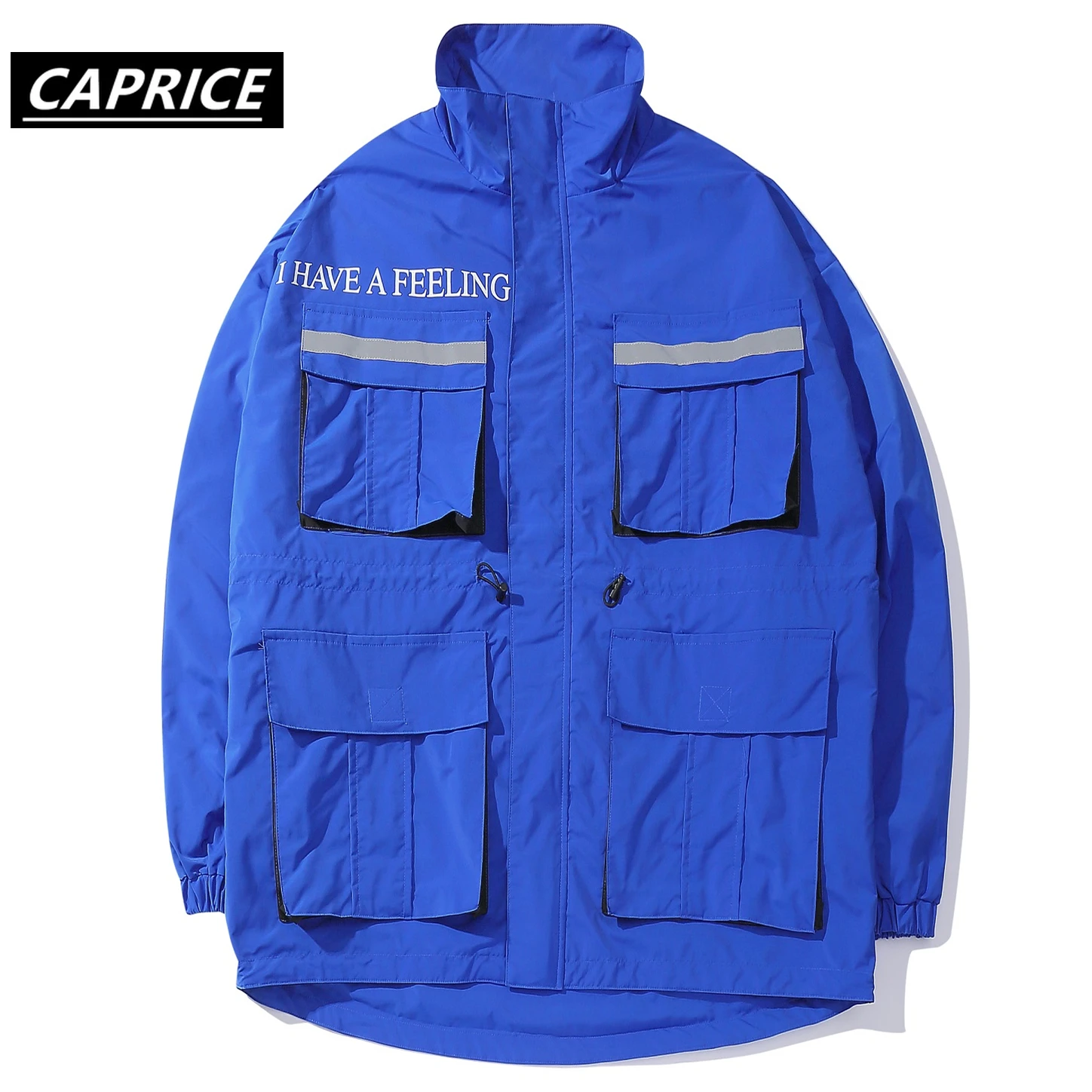 

Multi Pockets Letter Print Men Trench Harajuku Streetwear Loose Cargo Coats Hip Hop Casual Cotton Oversized Jackets
