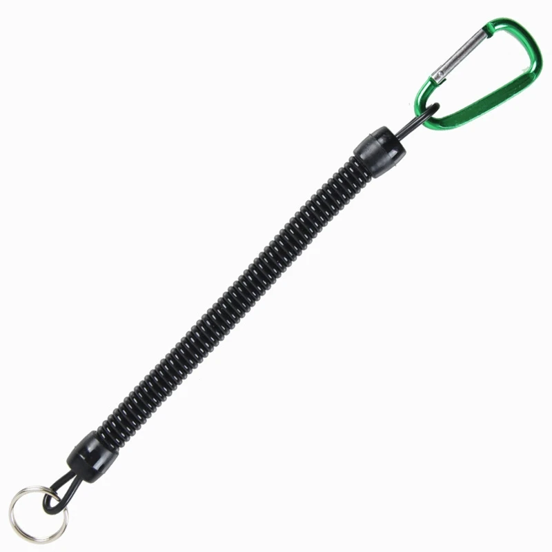 Anti-lost Spiral Spring Coil Lanyard Rope Safety Emergency Tool Spearfishing Parts Scuba Diving Set of 2 fishing lanyards