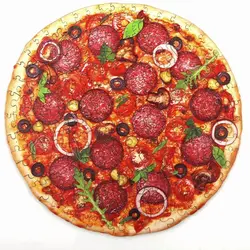 Quebra cabeça de madeira para festa de pizza, adultos e crianças, 3d, artesanato, presente, brinquedos educacionais para crianças