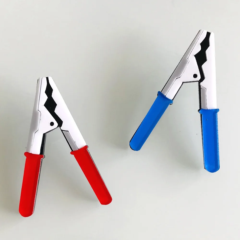 Преувеличенные забавные панк синие красные кубики Форма Акриловые сережки серьги для женщин персонализированные инструменты серьги гвоздики ювелирные изделия