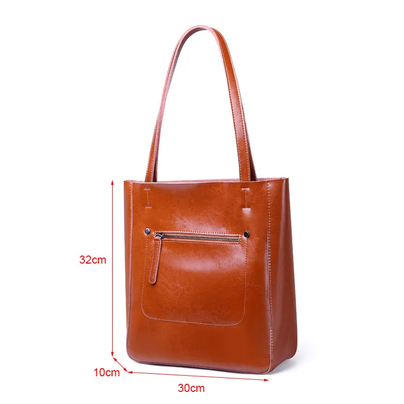 Koop DIENQI Vrouwelijke Echte Lederen Grote Schoudertas 2019 Fashion Luxe Handtassen Vrouwen Tassen Designer Tote sac bandouli re femme luxe