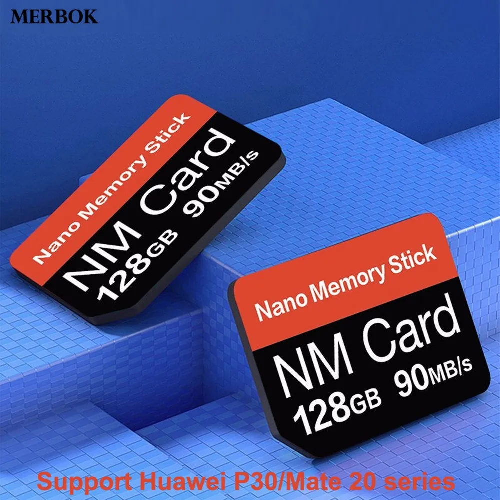 

For Huawei Mate 20X / 20 X / Mate20X NM Card Nano Memory Card 128GB 90MB/S NM-Card With USB3.1 Gen 1 Type-C TF/NM Card Reader